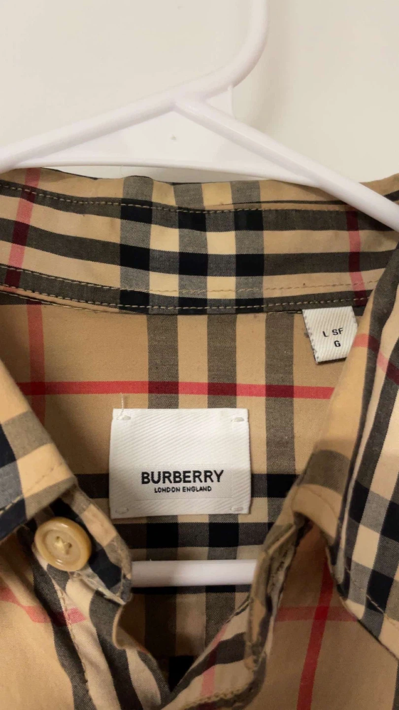 Burberry London England Plaid Shirt Size L - photo 3
