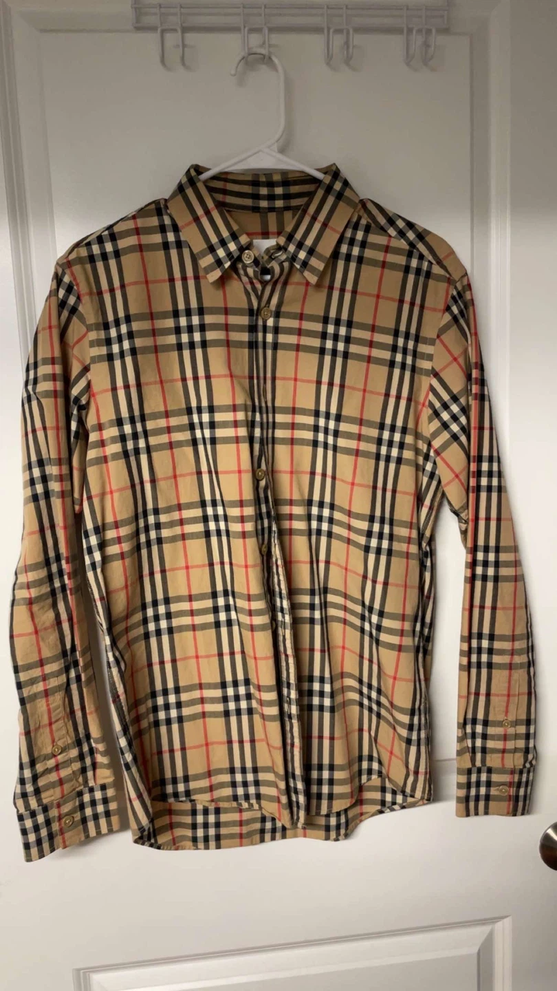 Burberry London England Plaid Shirt Size L