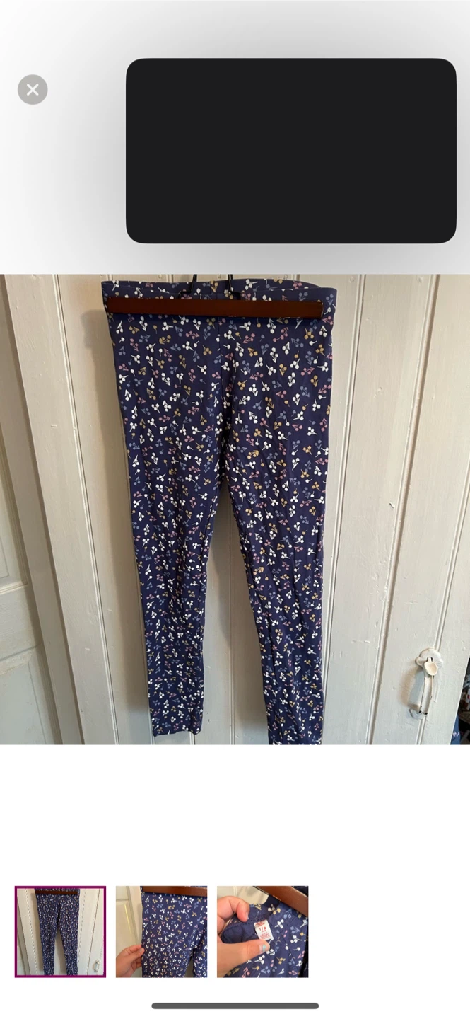 Joe fresh youth 10/12 floral leggings
