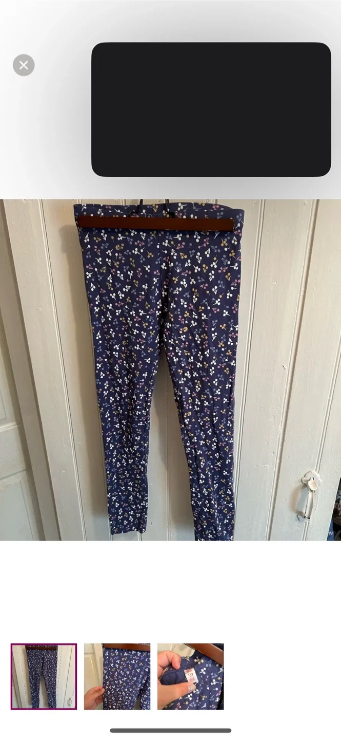 Joe fresh youth 10/12 floral leggings