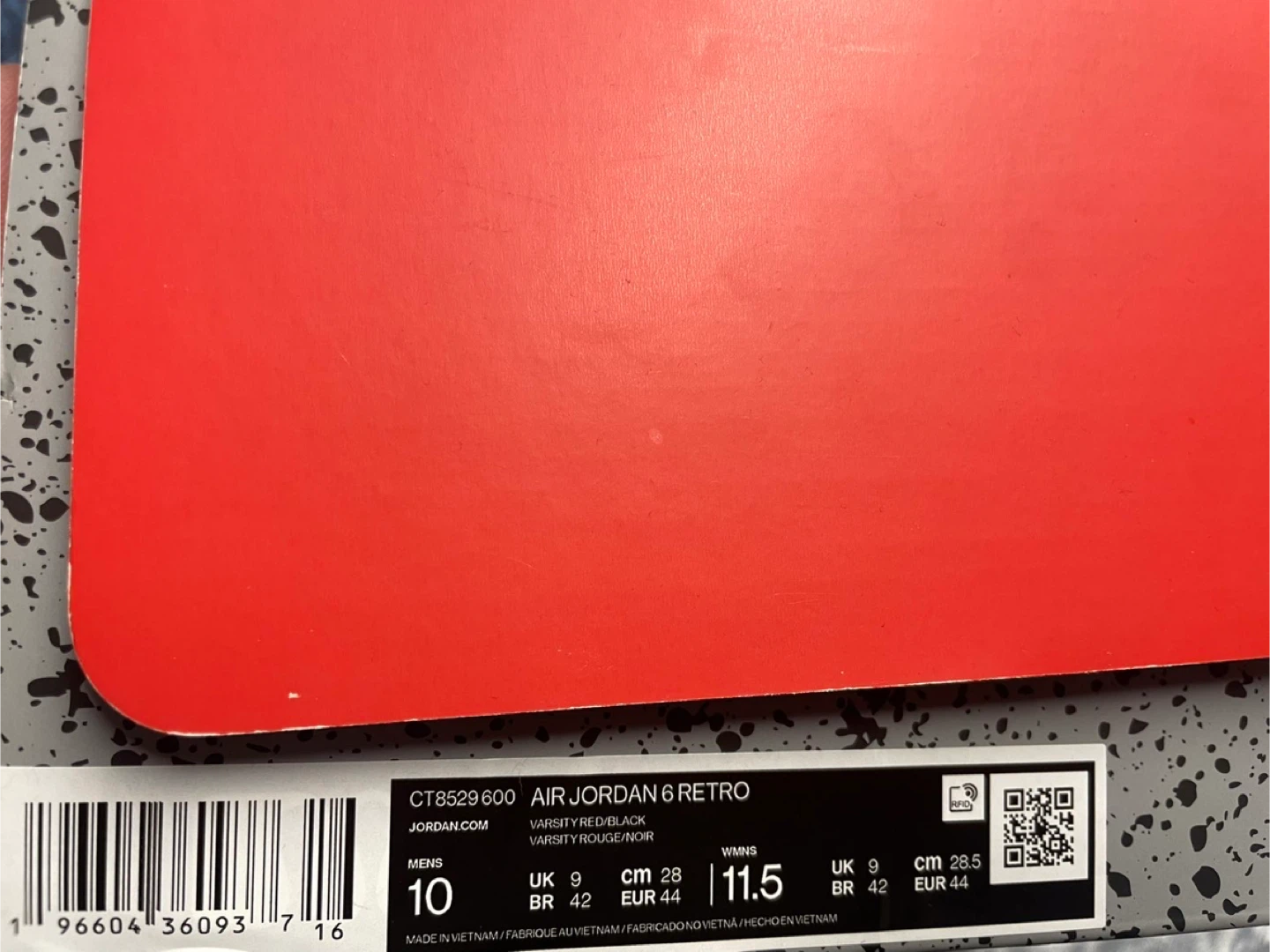 Air Jordan 6 Retro Red/Black Size 10 - photo 2