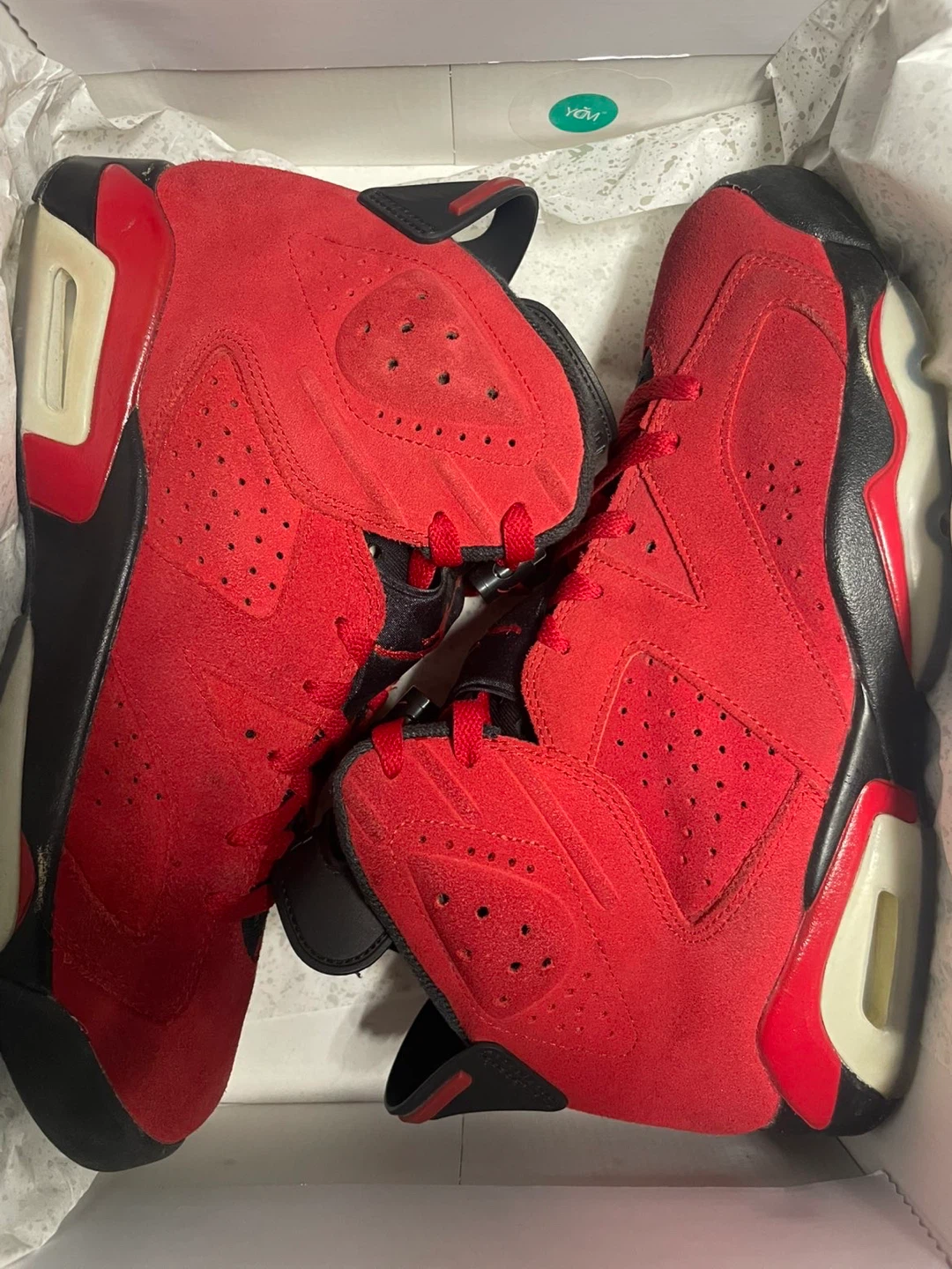 Air Jordan 6 Retro Red/Black Size 10