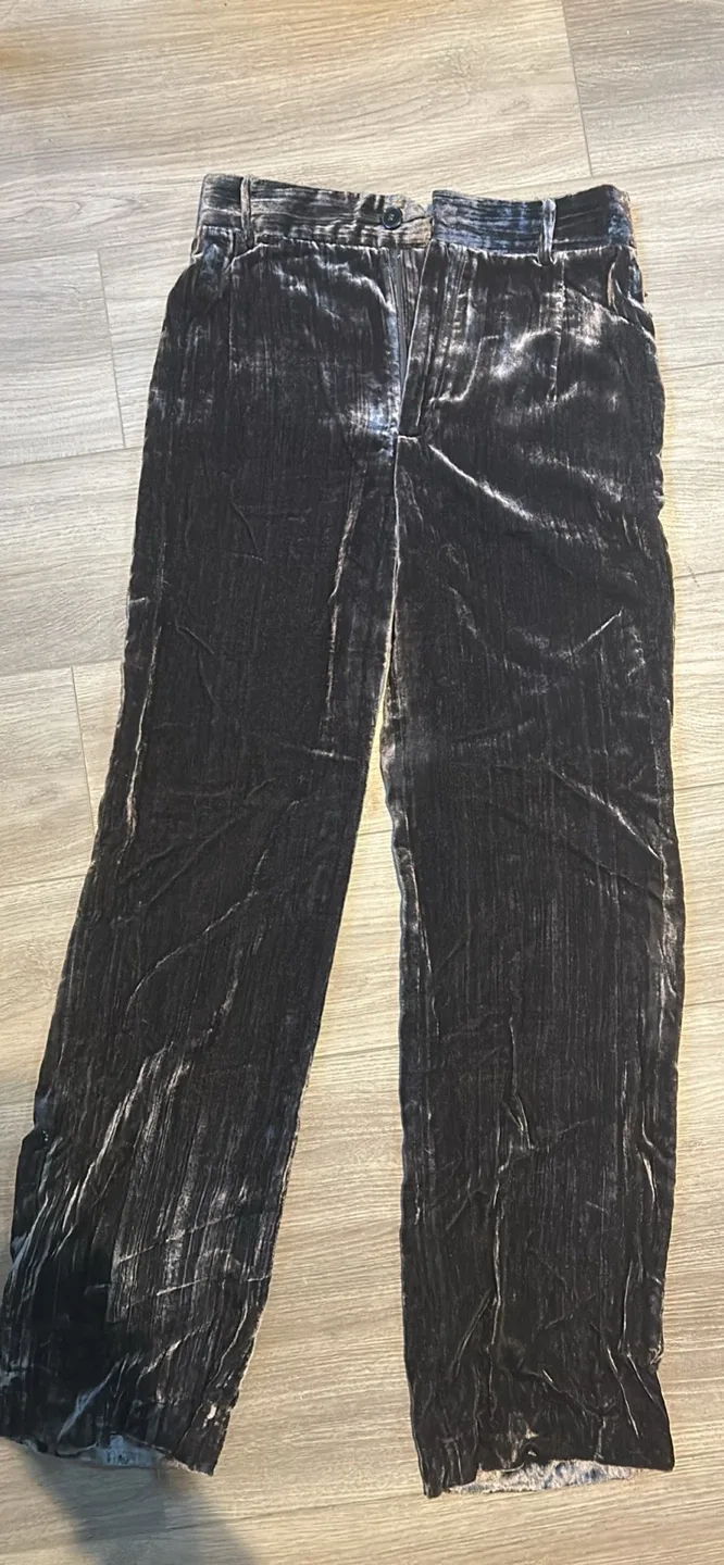 Zara Velvet Pants, Size S