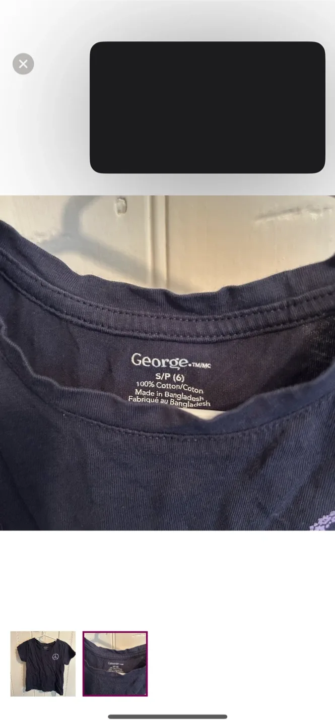 George Girls T-Shirt Size S (6) image indicator(2)