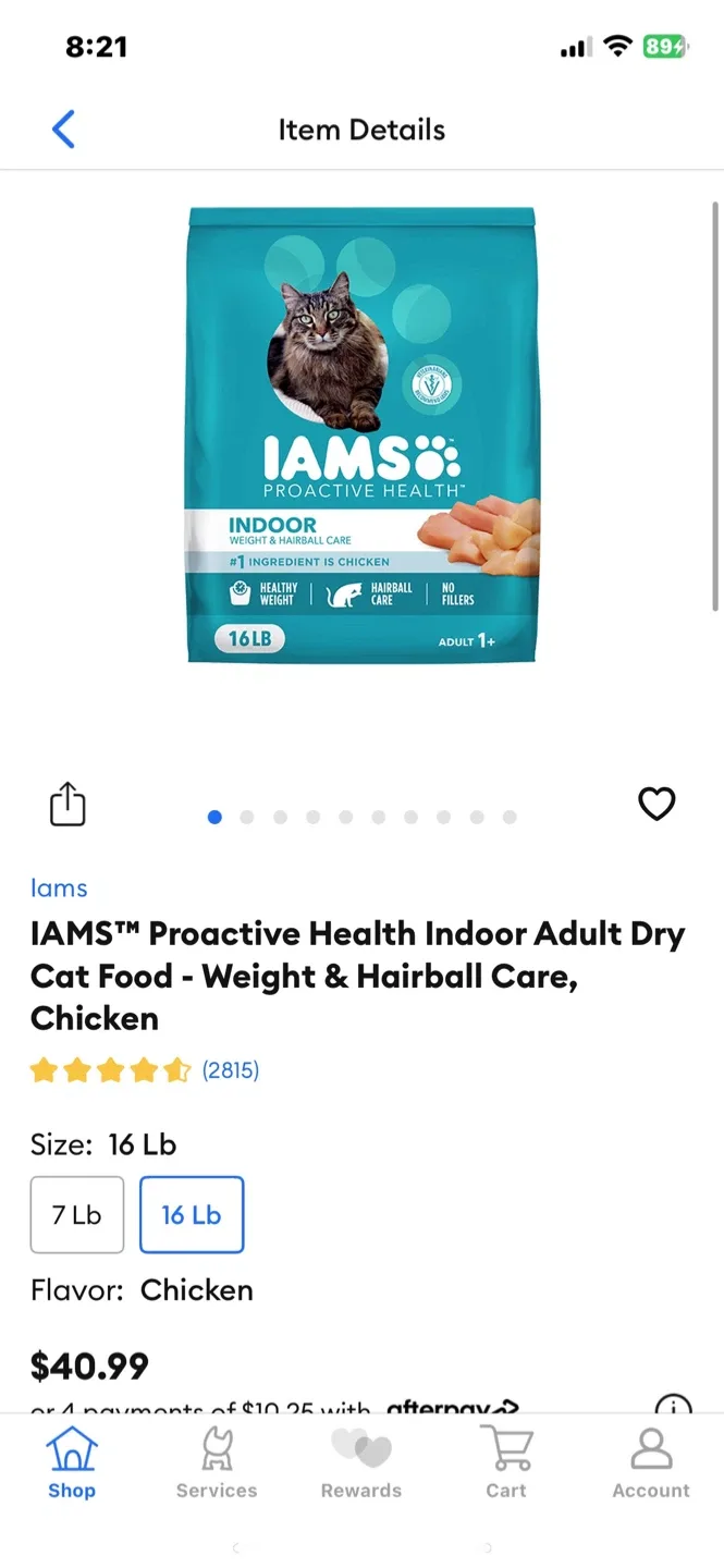 Brand New Iams 16lbs Cat Food image indicator(2)