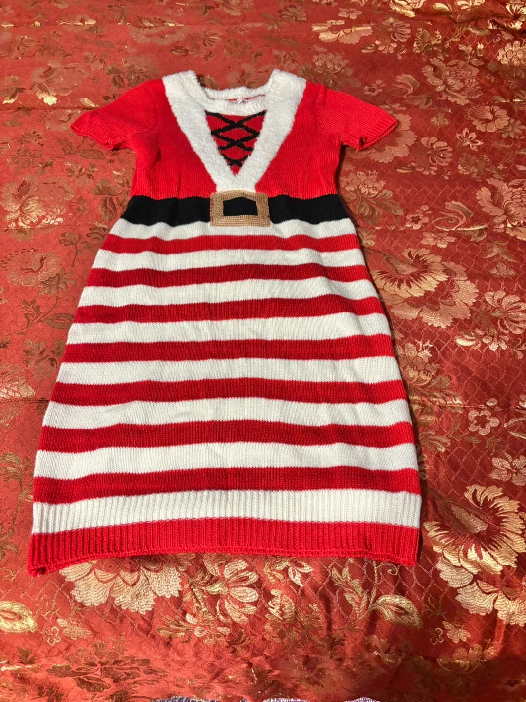 No Boundaries Santa Sweater Dress - S/CH