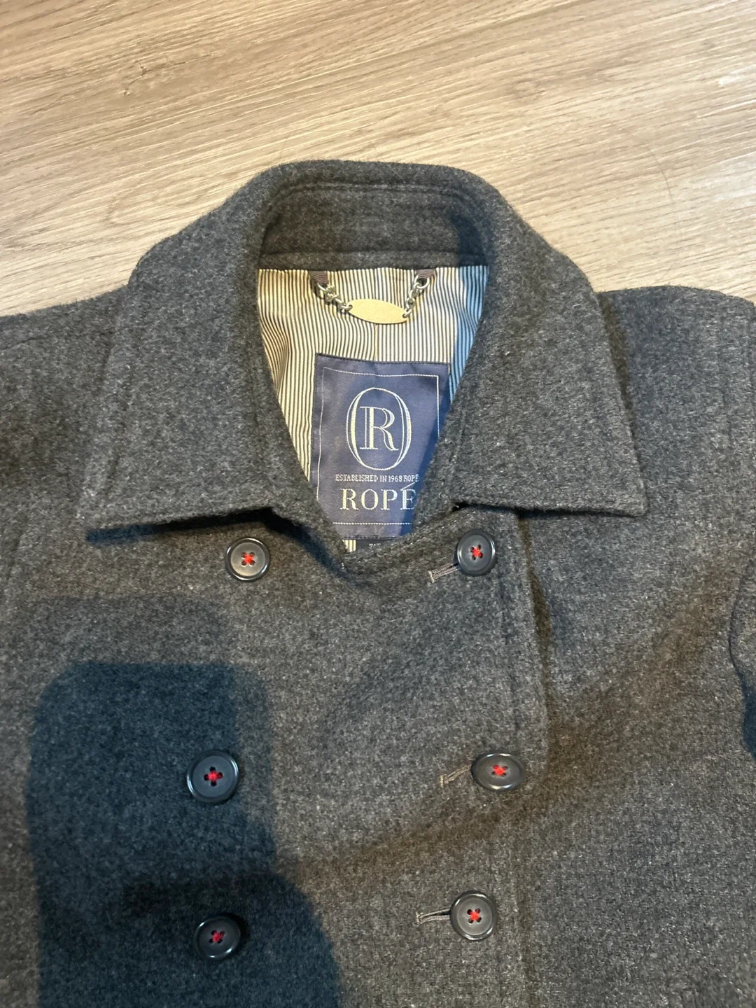 Rope Pea Coat - Grey