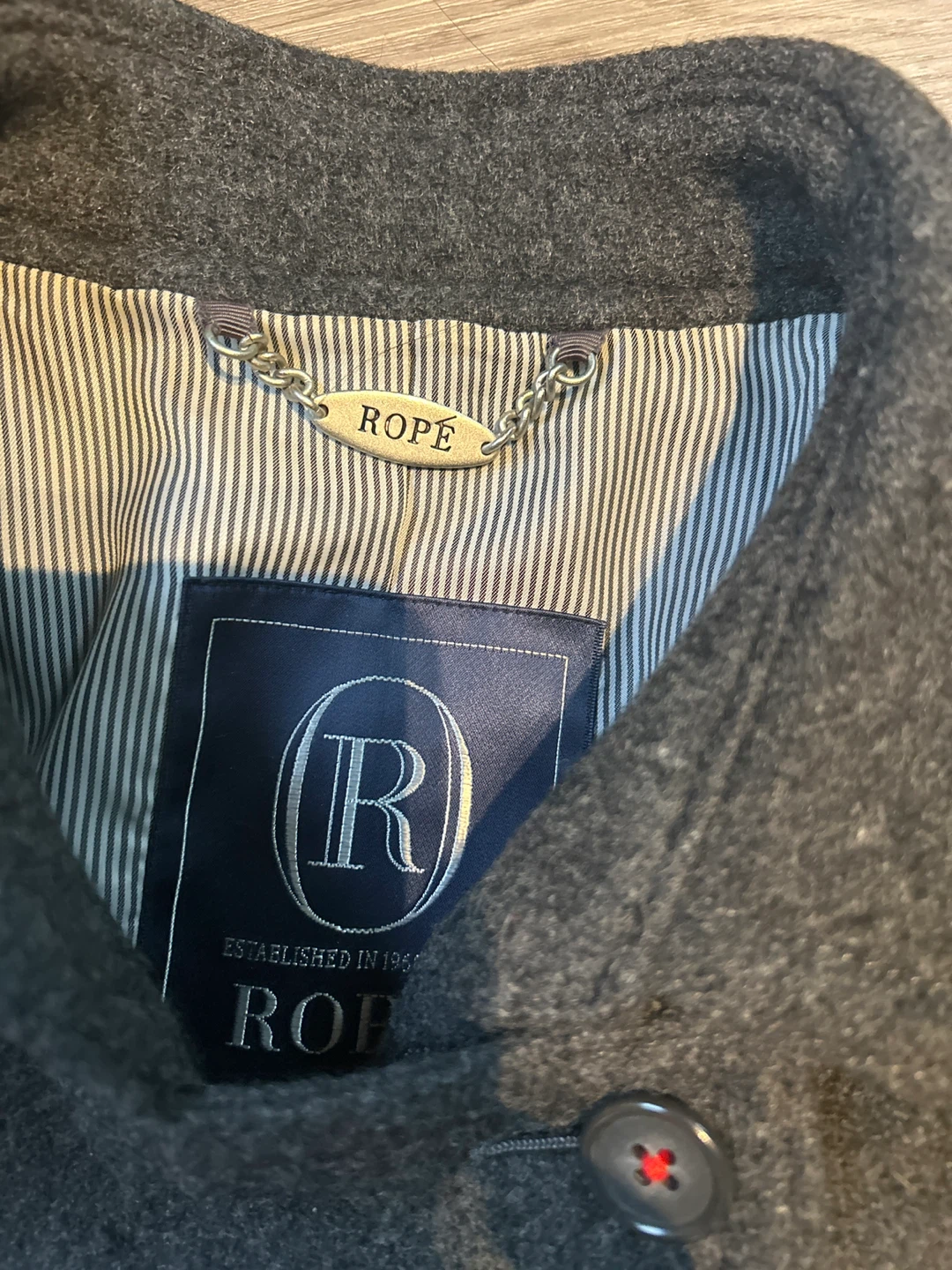 Rope Pea Coat - Grey - photo 5