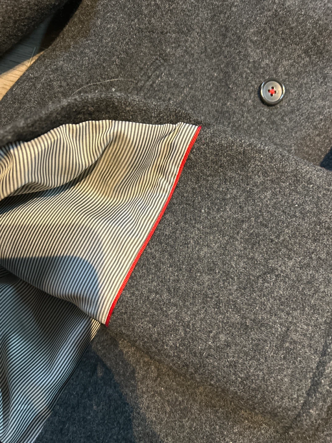 Rope Pea Coat - Grey - photo 4