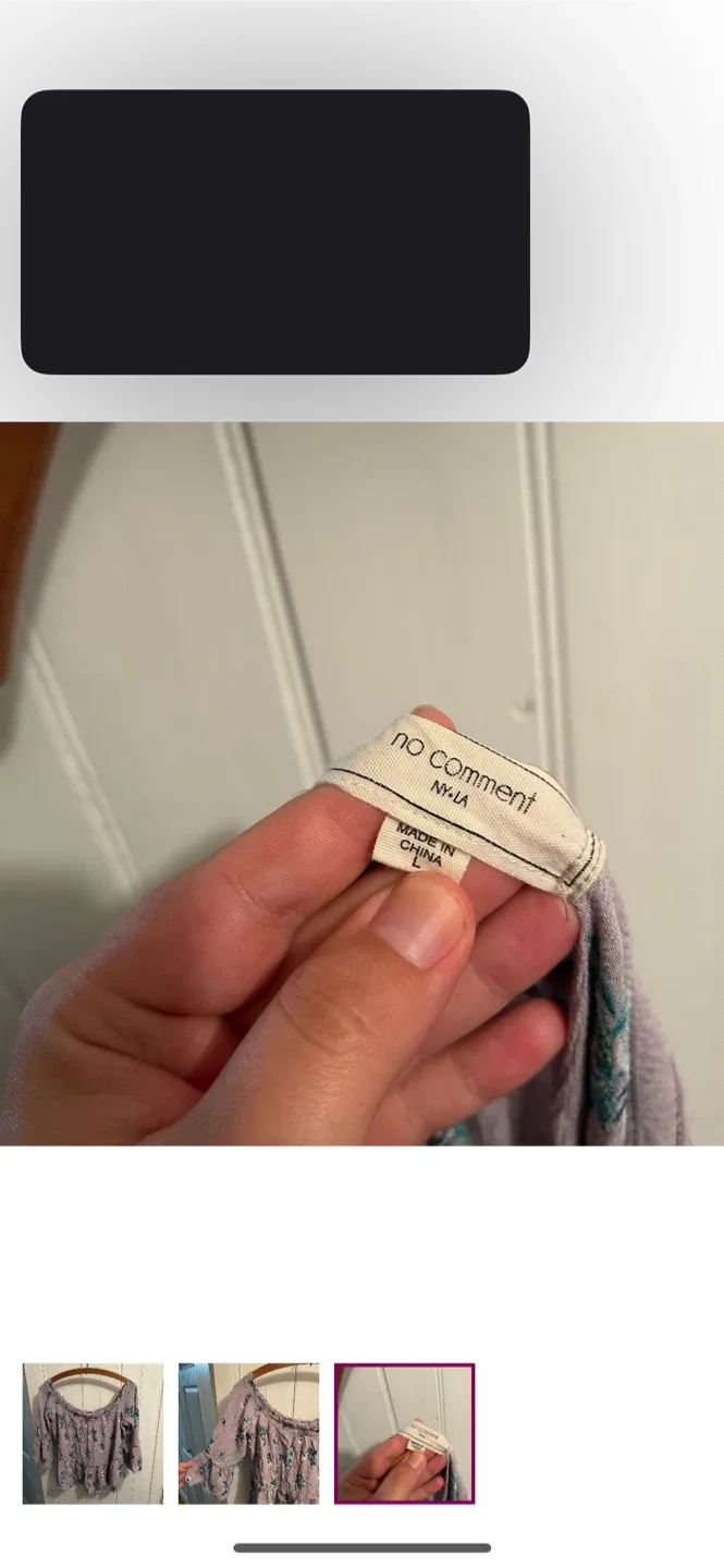 NO COMMENT LA Floral Off-Shoulder Top image indicator(3)