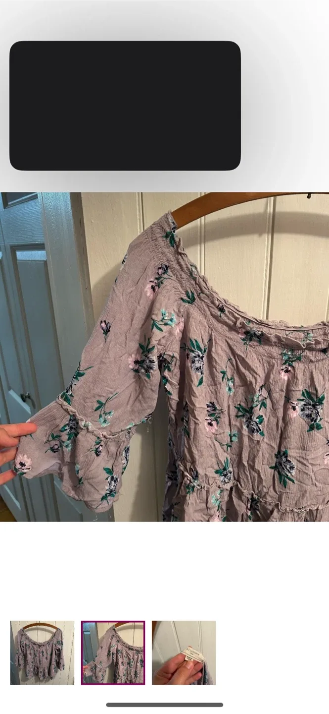 NO COMMENT LA Floral Off-Shoulder Top image indicator(2)