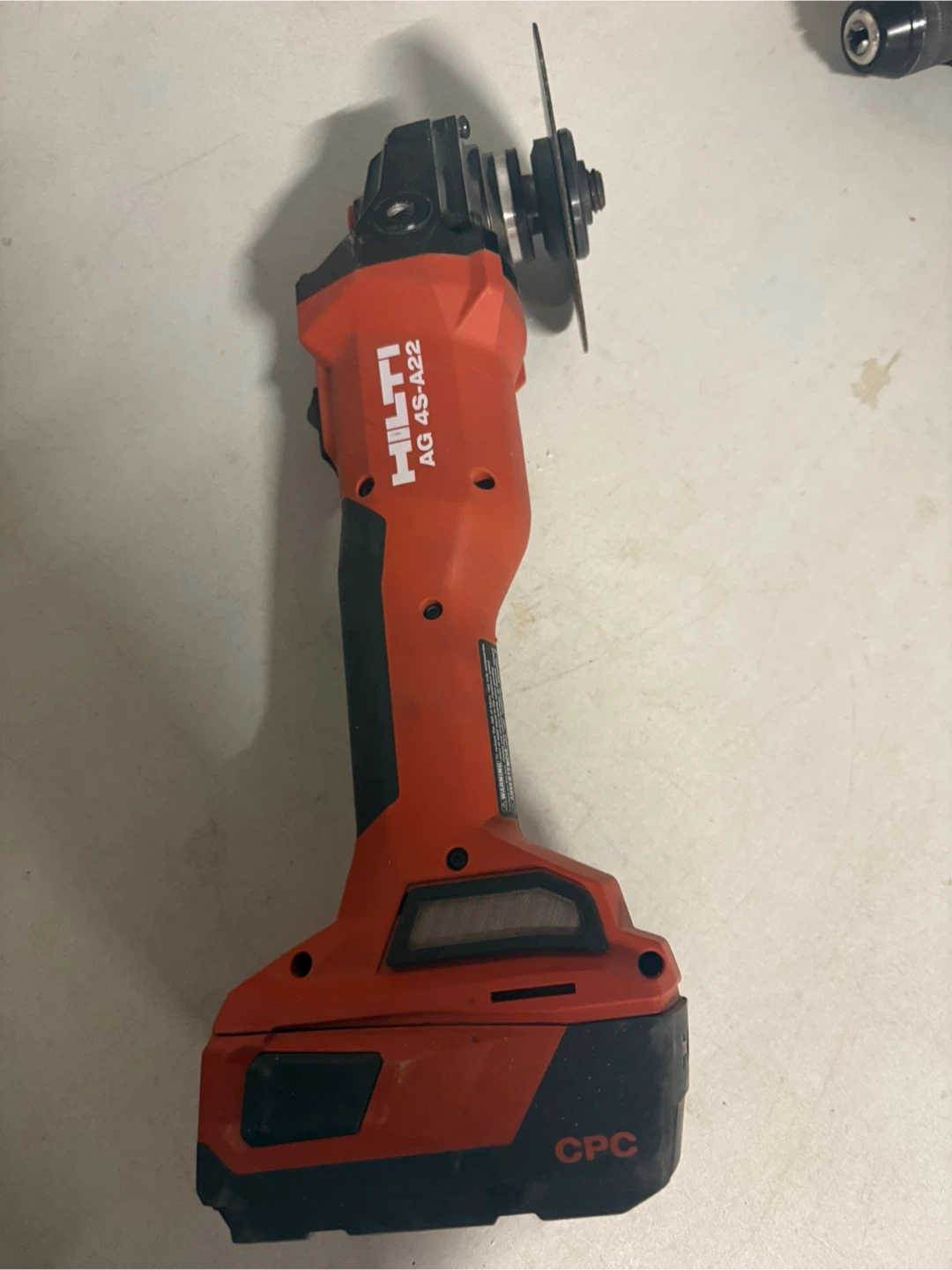 Hilti AG 4S-A22 Cordless Angle Grinder - photo 3