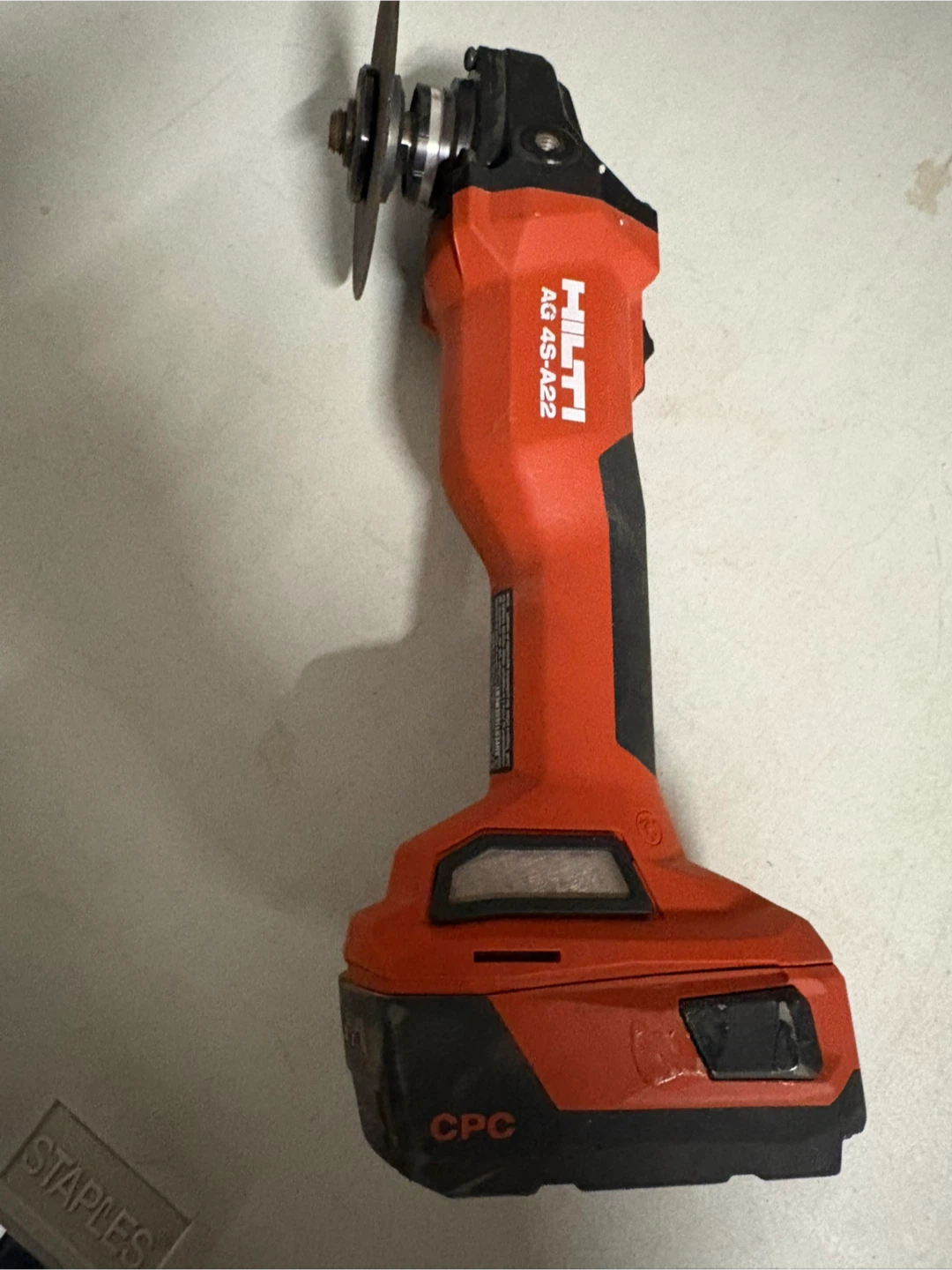 Hilti AG 4S-A22 Cordless Angle Grinder - photo 2