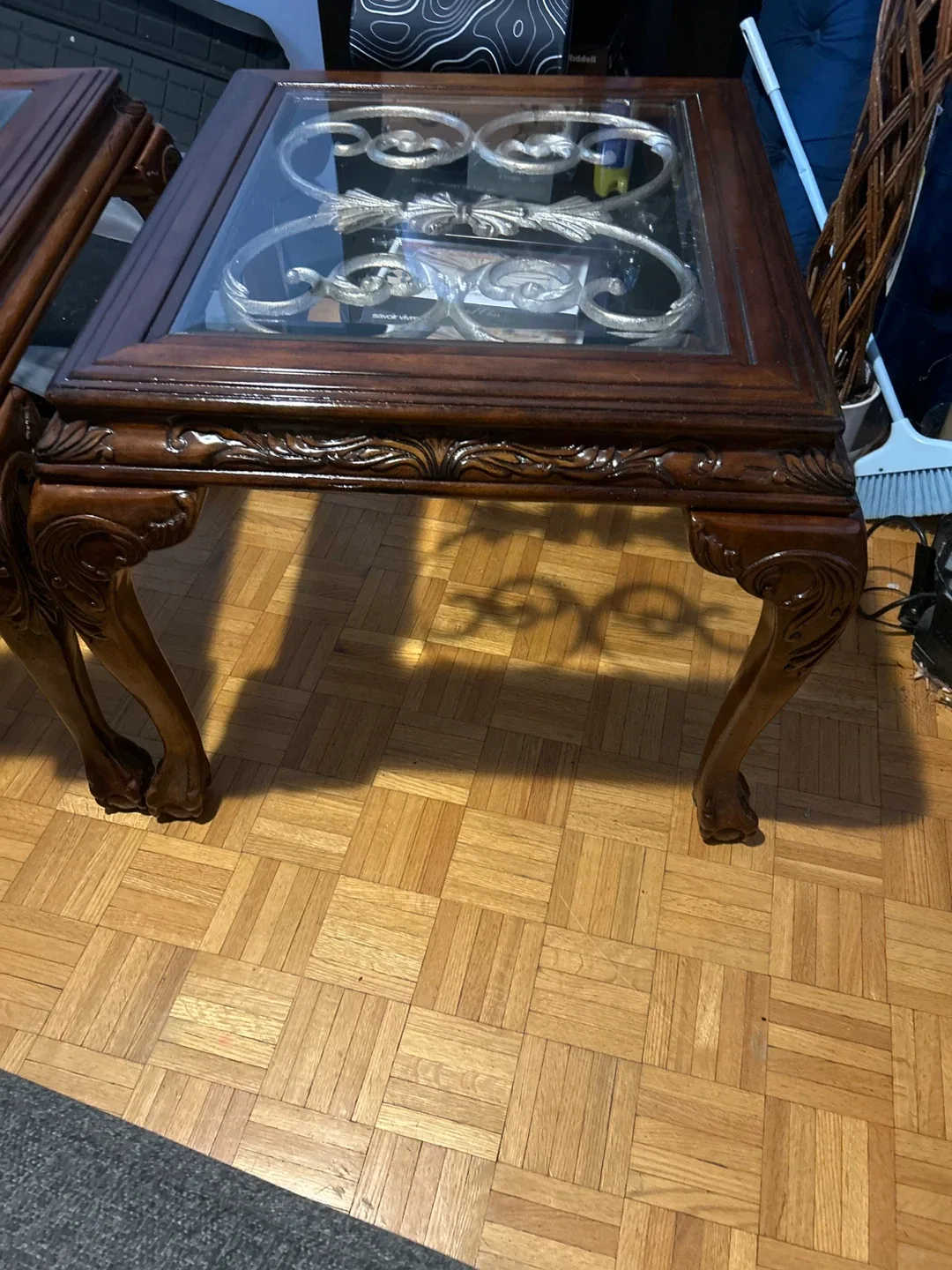 Glass Top End Tables - Set of 2 image indicator(3)