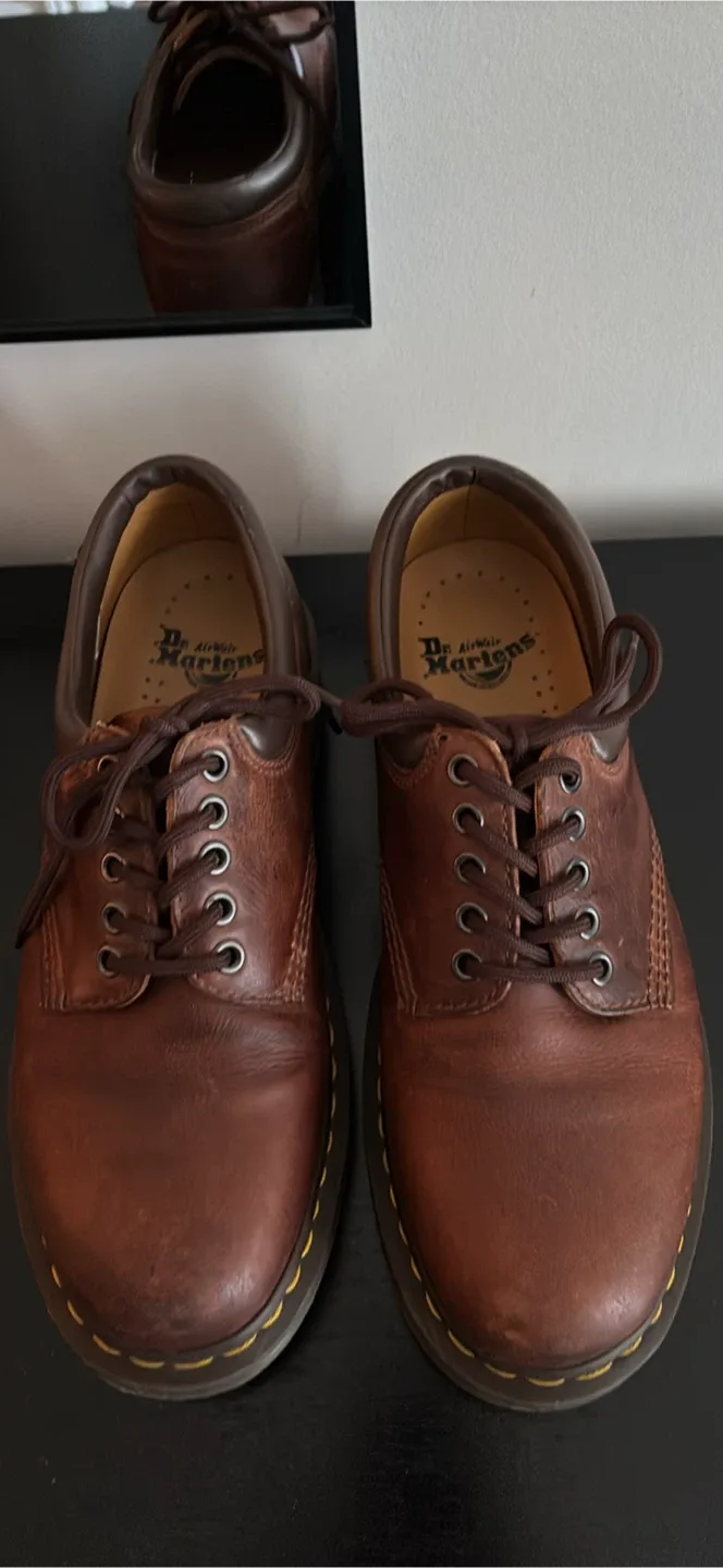 Dr. Martens 8053 Leather Oxfords - Brown, US 10