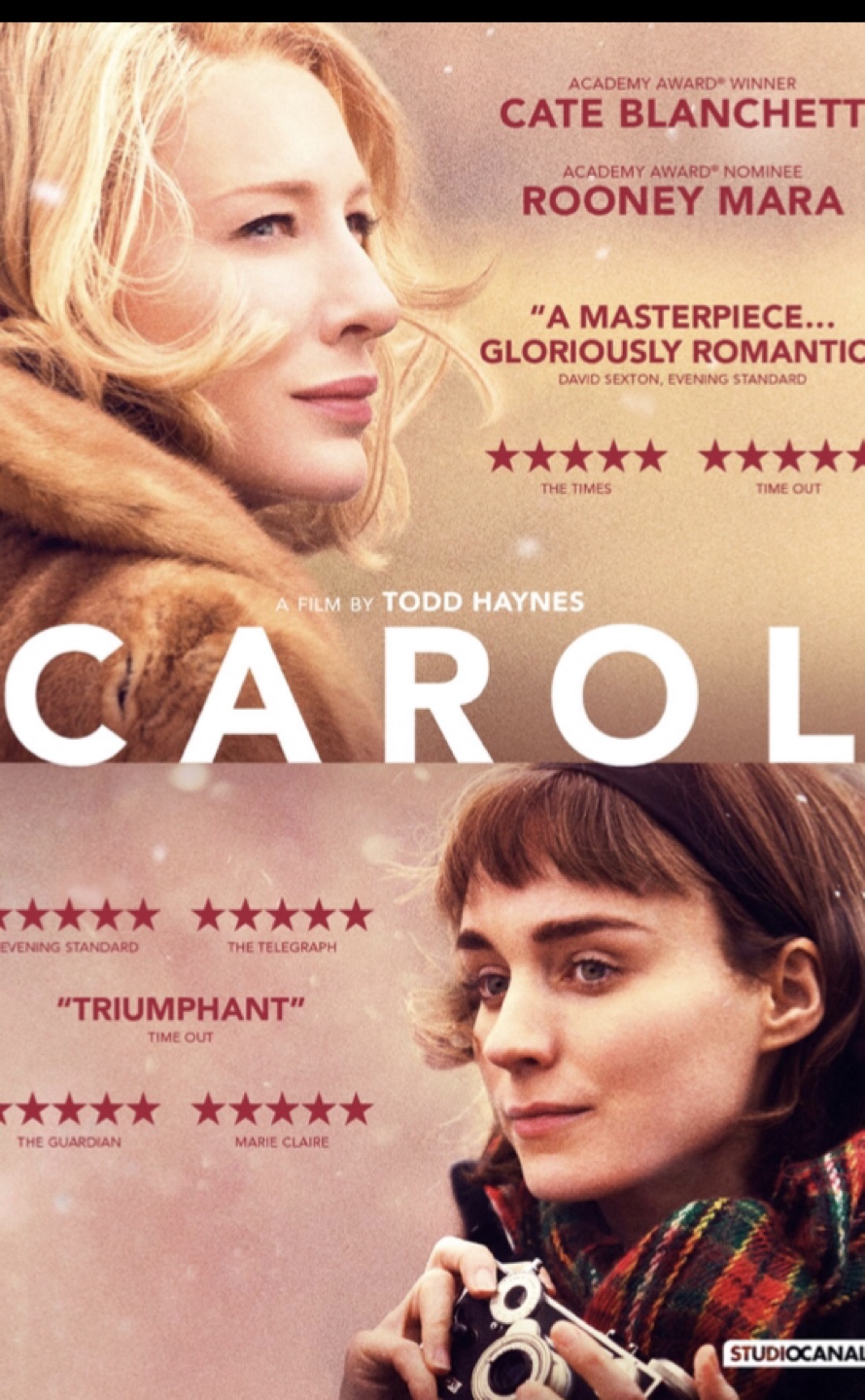2 TIX to FREE film TONIGHT: CAROL (Cate Blanchett) - #Cleanout - photo 2