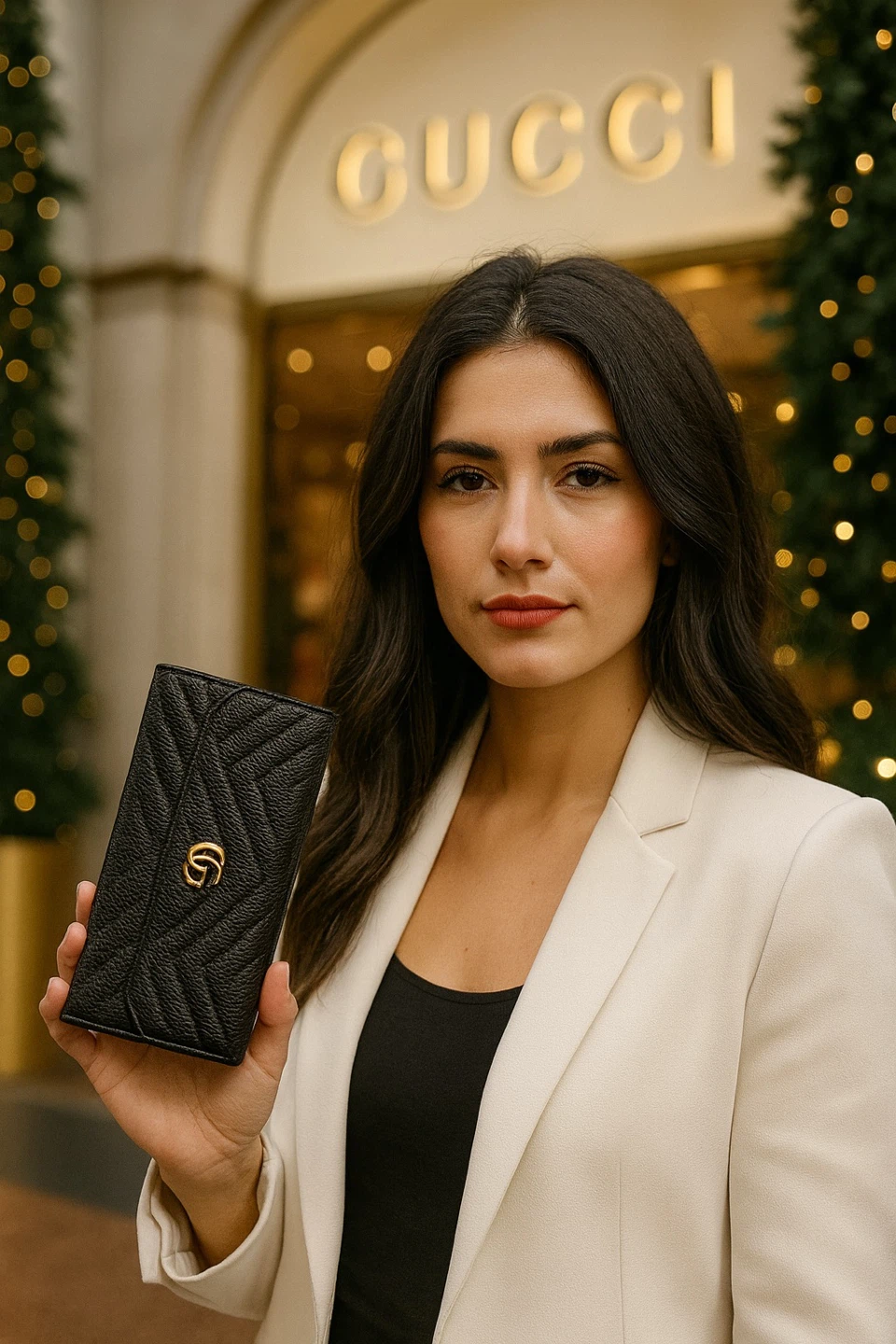 New Gucci Marmont Black Leather Wallet - photo 3