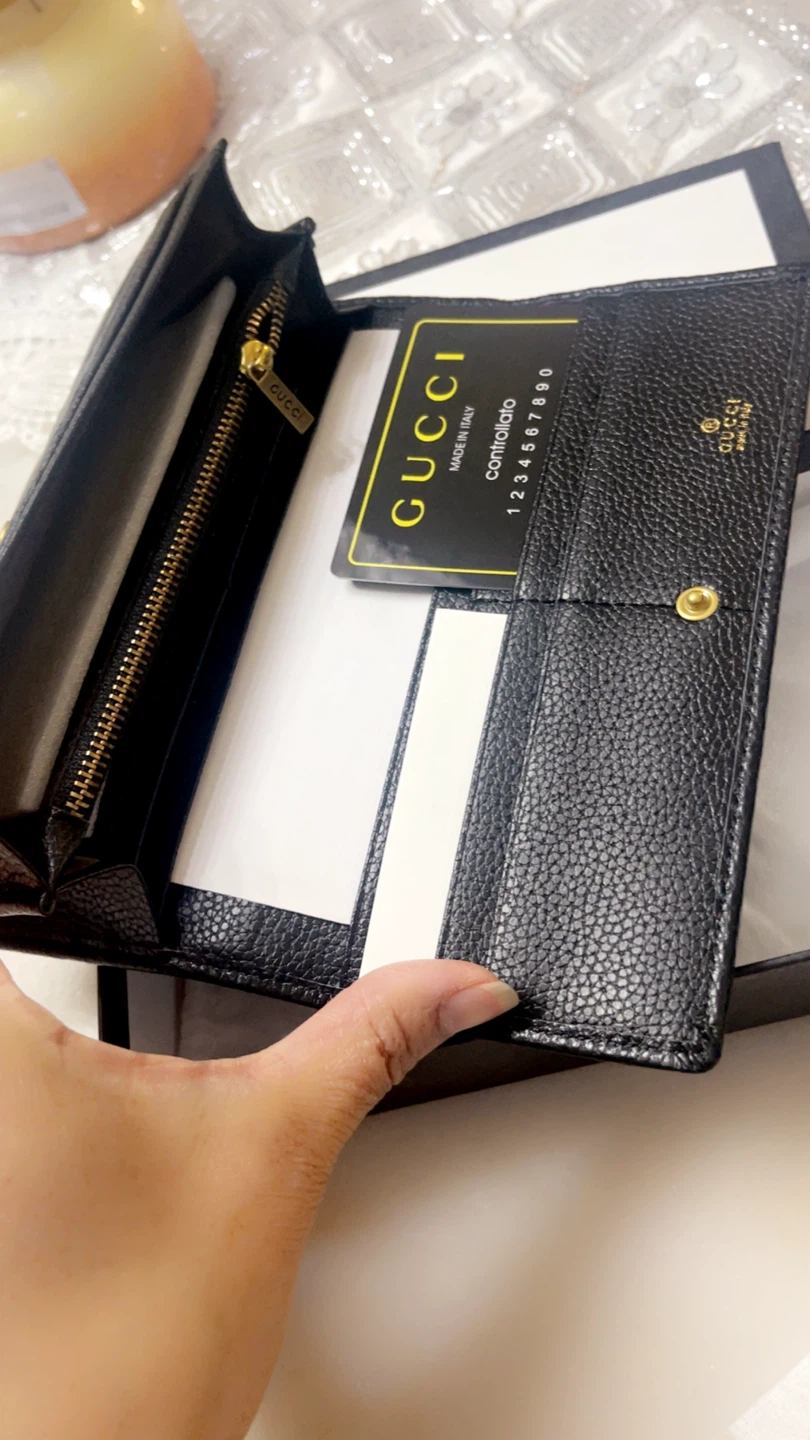 New Gucci Marmont Black Leather Wallet - photo 5