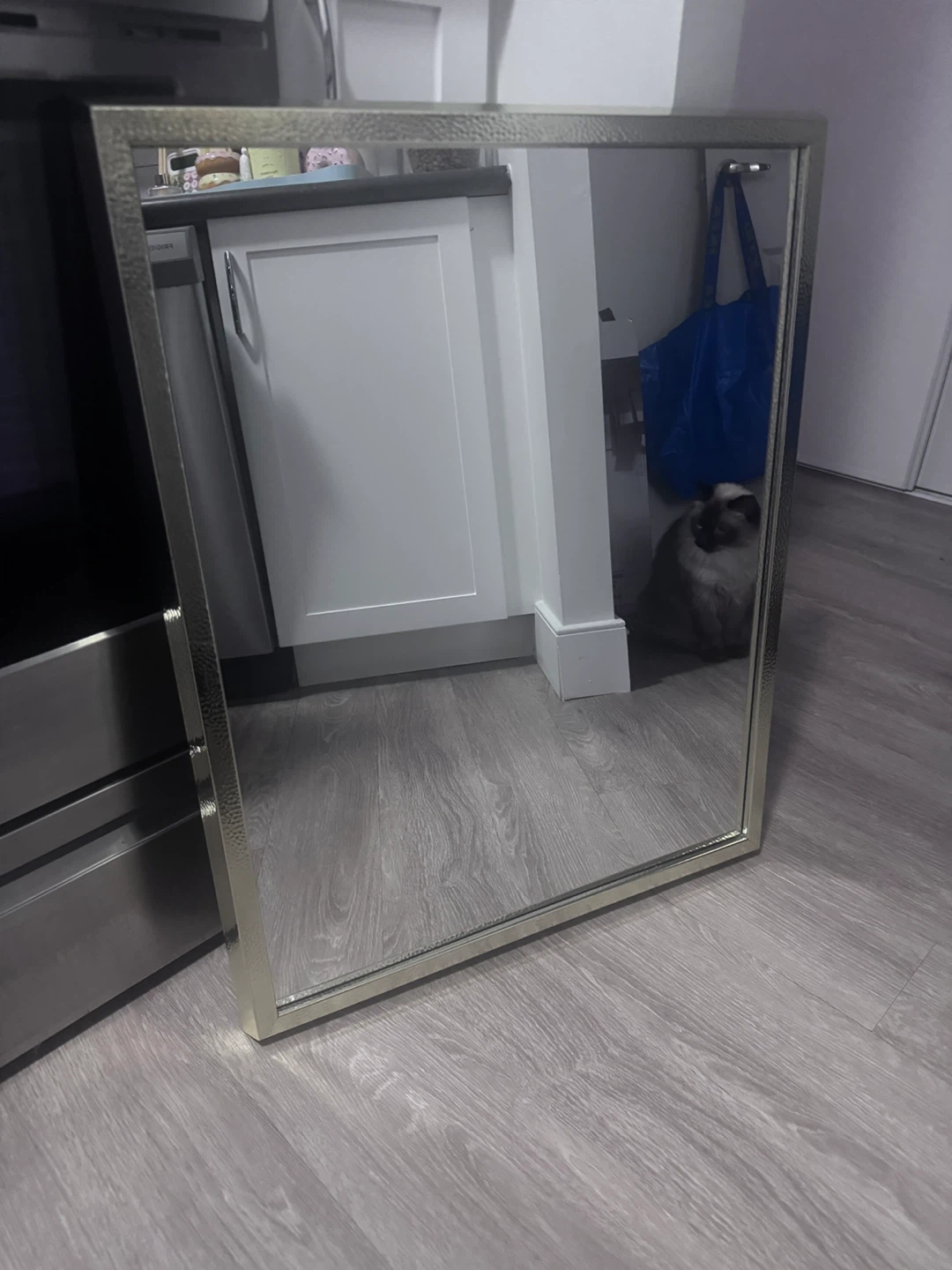 Silver Framed Mirror, 28 x 22 inches - photo 3