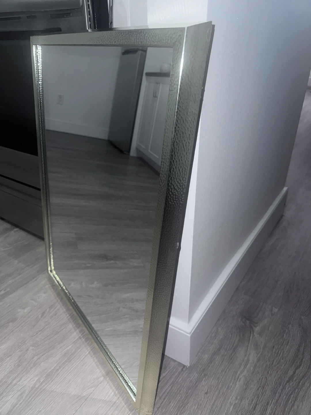 Silver Framed Mirror, 28 x 22 inches - photo 2