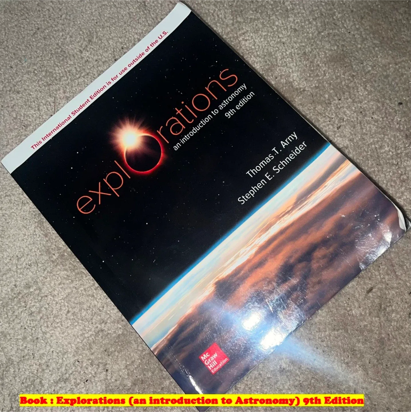 Book : Explorations (an introduction to Astronomy) 9th Edition