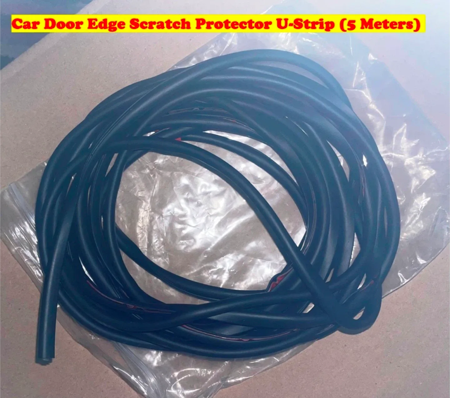 Car Door Edge Scratch Protector U-Strip (5Meters) image indicator(2)