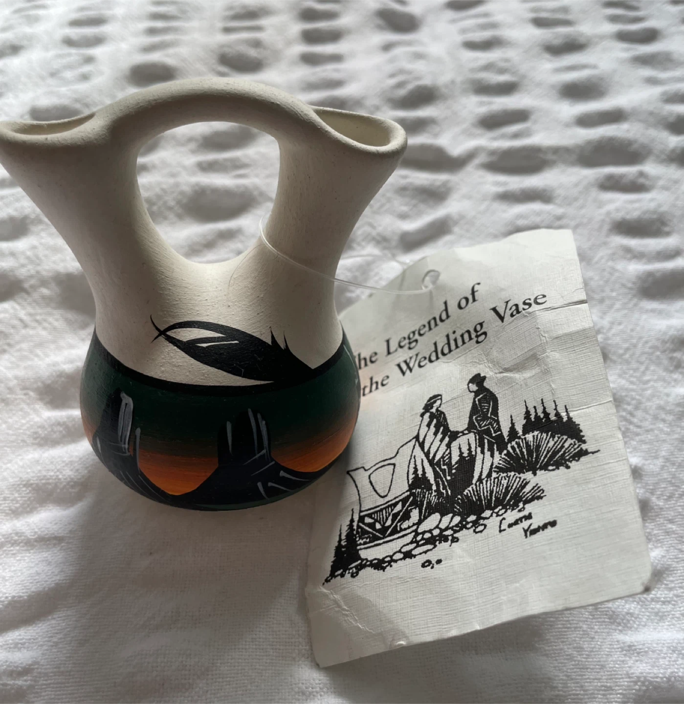 New Mexico Native Ceramic Pottery, Wedding Vase *New