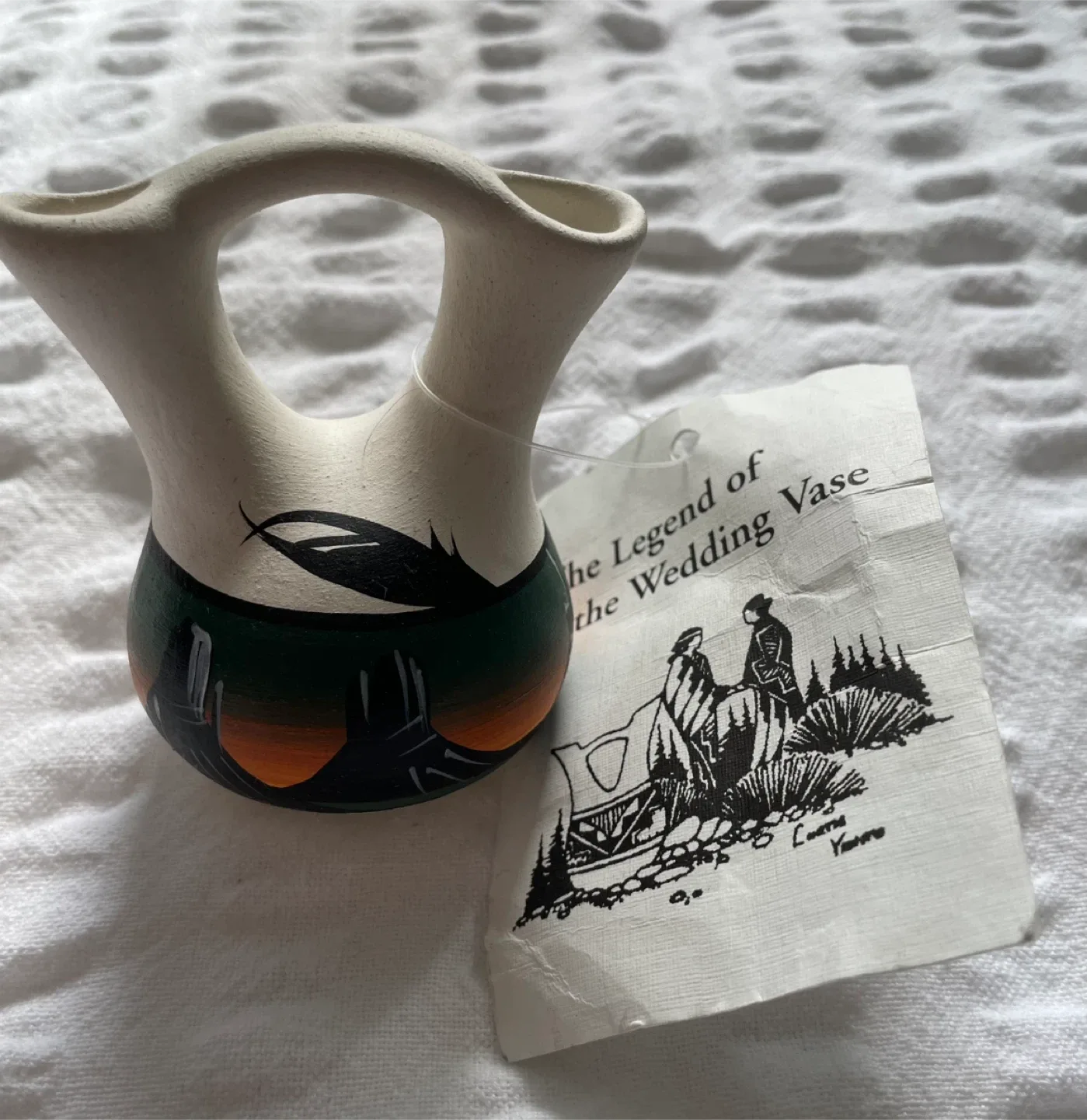 New Mexico Native Ceramic Pottery, Wedding Vase *New