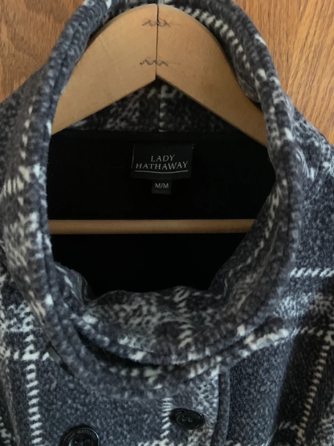 Lady Hathaway Plaid Wool Coat Size M image indicator(2)