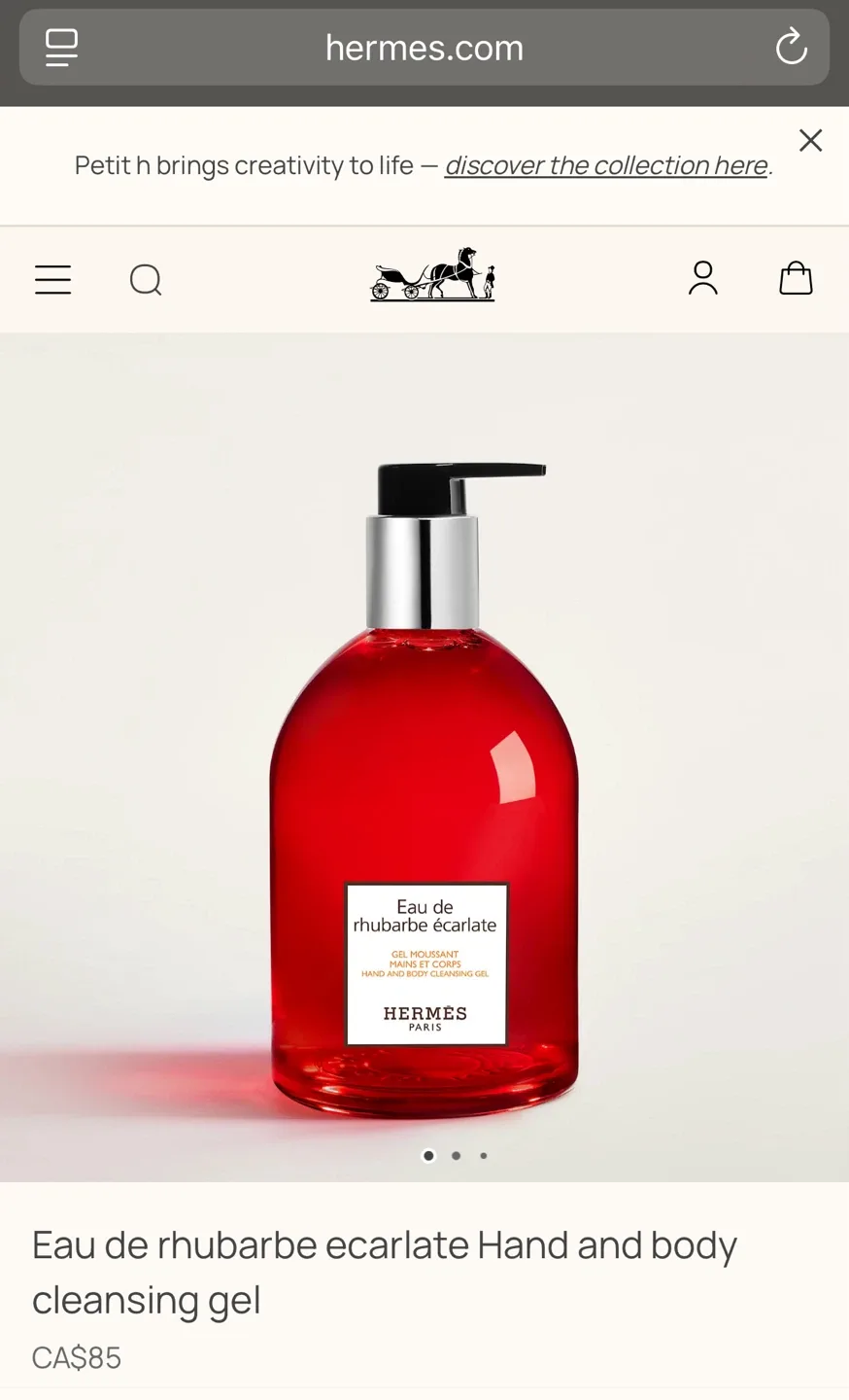 Hermes Eau de rhubarbe ecarlate Cleansing Gel - 300 ML image indicator(7)