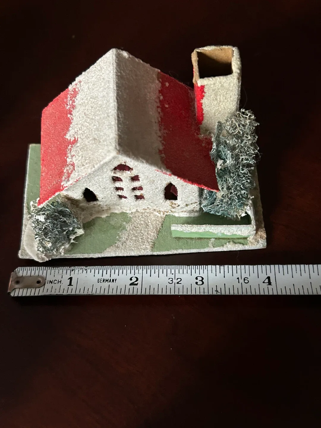 Vintage Putz House MCM Xmas Christmas village decor miniature image indicator(8)