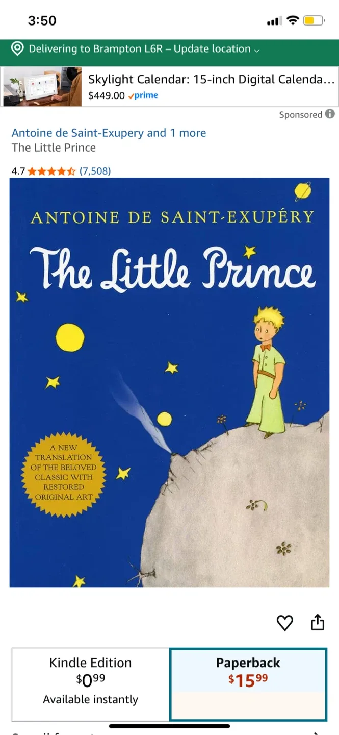NEW The Little Prince by Antoine de Saint-Exupéry