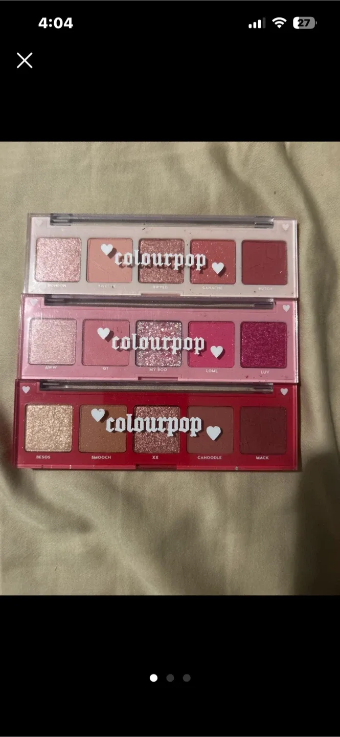 ColourPop Eyeshadow Palettes - Set of 3 image indicator(1)
