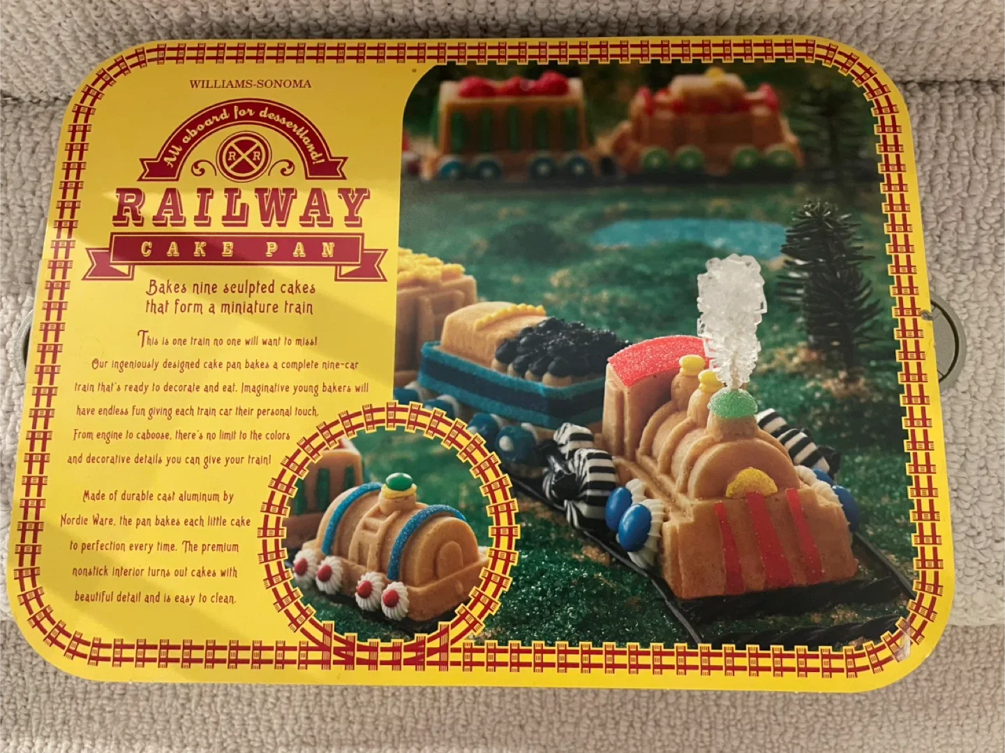 Williams Sonoma Railway Cake Pan