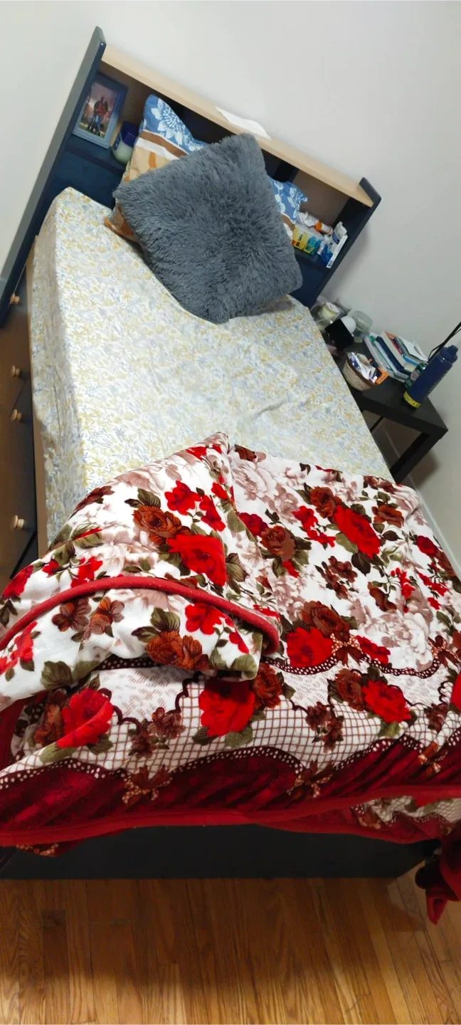 Bed frame with drawers