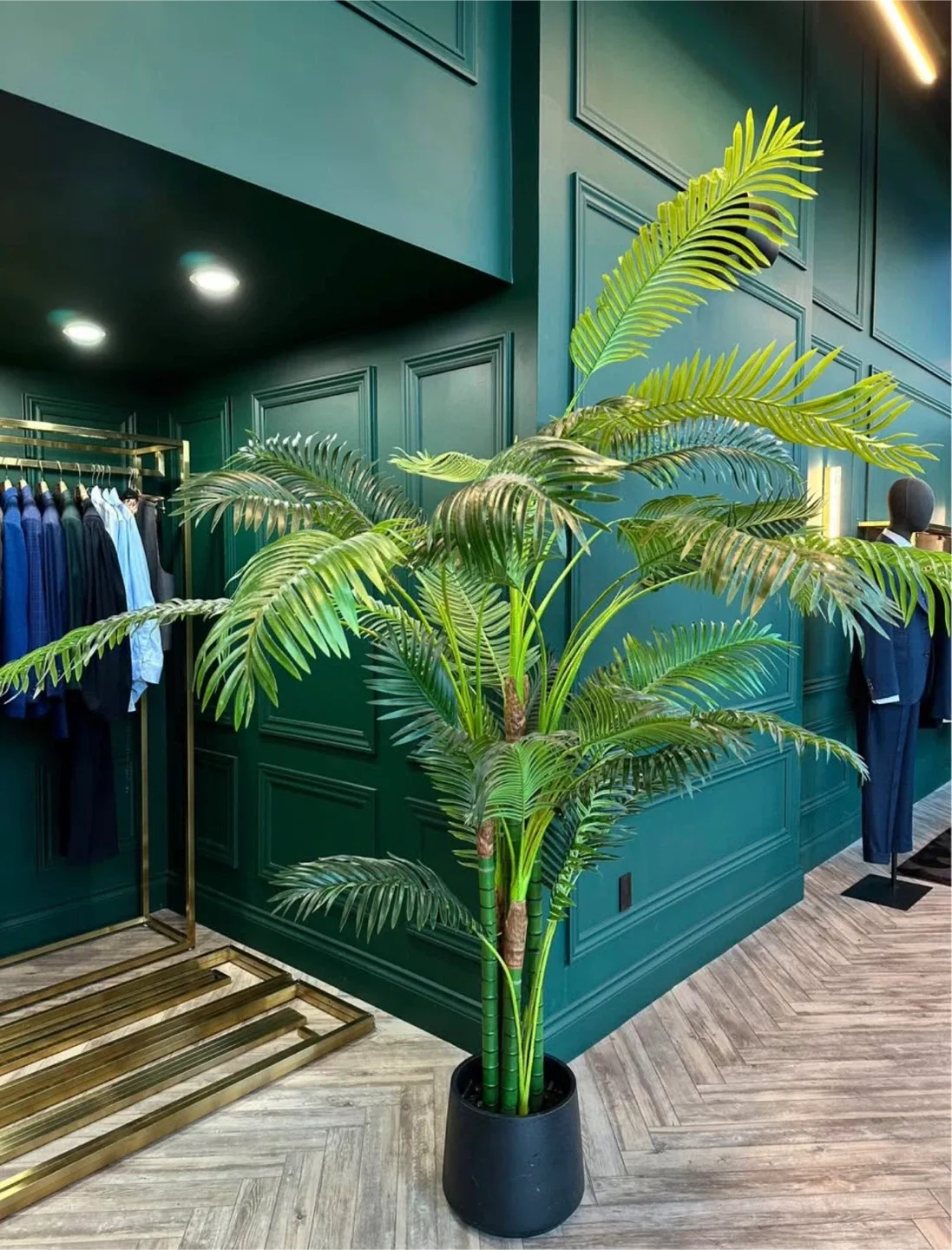 Artificial Palm Tree in Black Pot