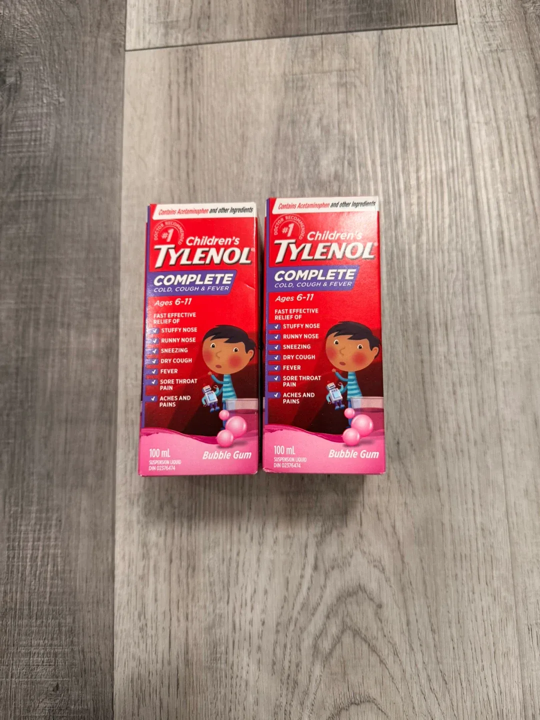 Children's Tylenol Complete Cold, Cough & Fever (Bubble Gum)