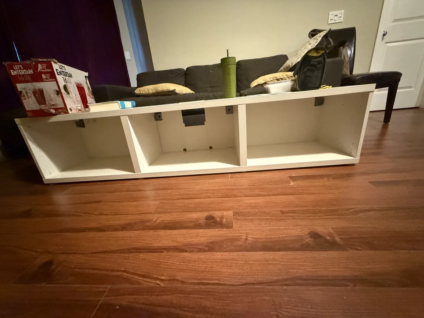 White IKEA Kallax Shelf Unit