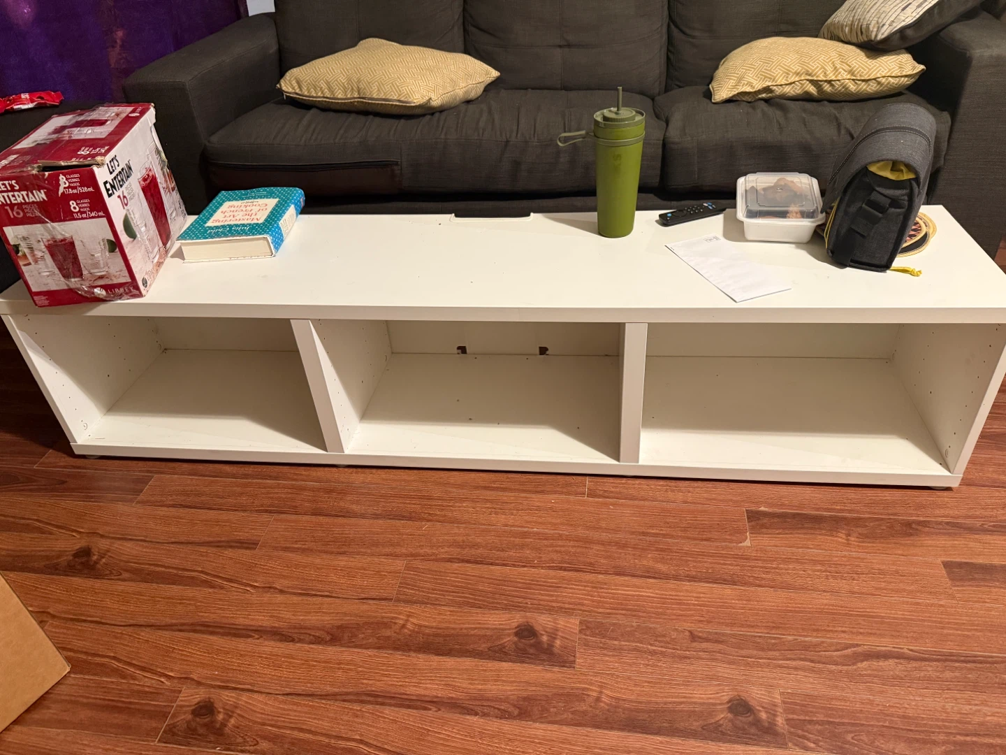 White IKEA Kallax Shelf Unit - photo 3