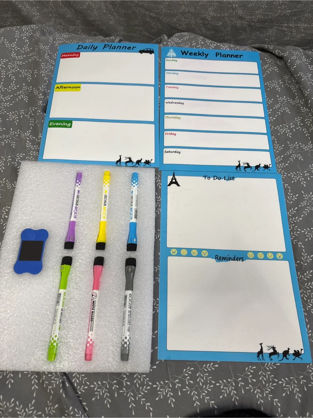 NEW magnetic dry erase  organizers with Markers