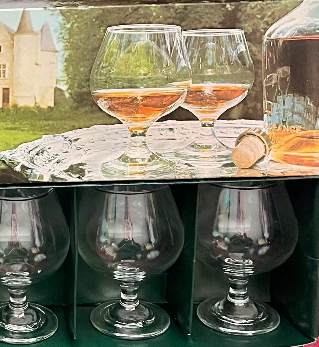 Chateau Brandy Glasses, Set of 6, New in Box - photo 2