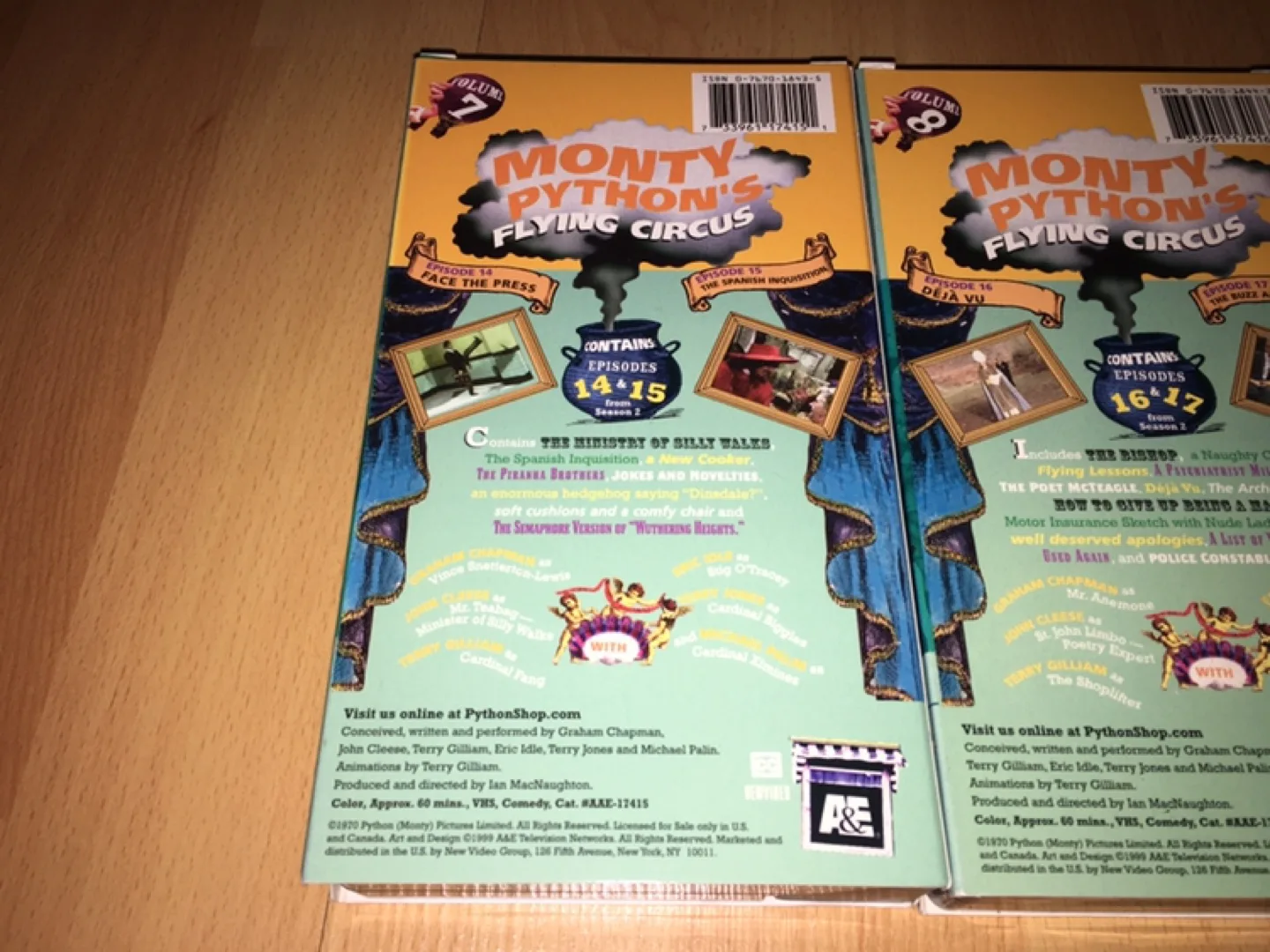 3 Monty Python's Flying Circus VHS Tapes - Volumes 7, 8, 9 image indicator(3)