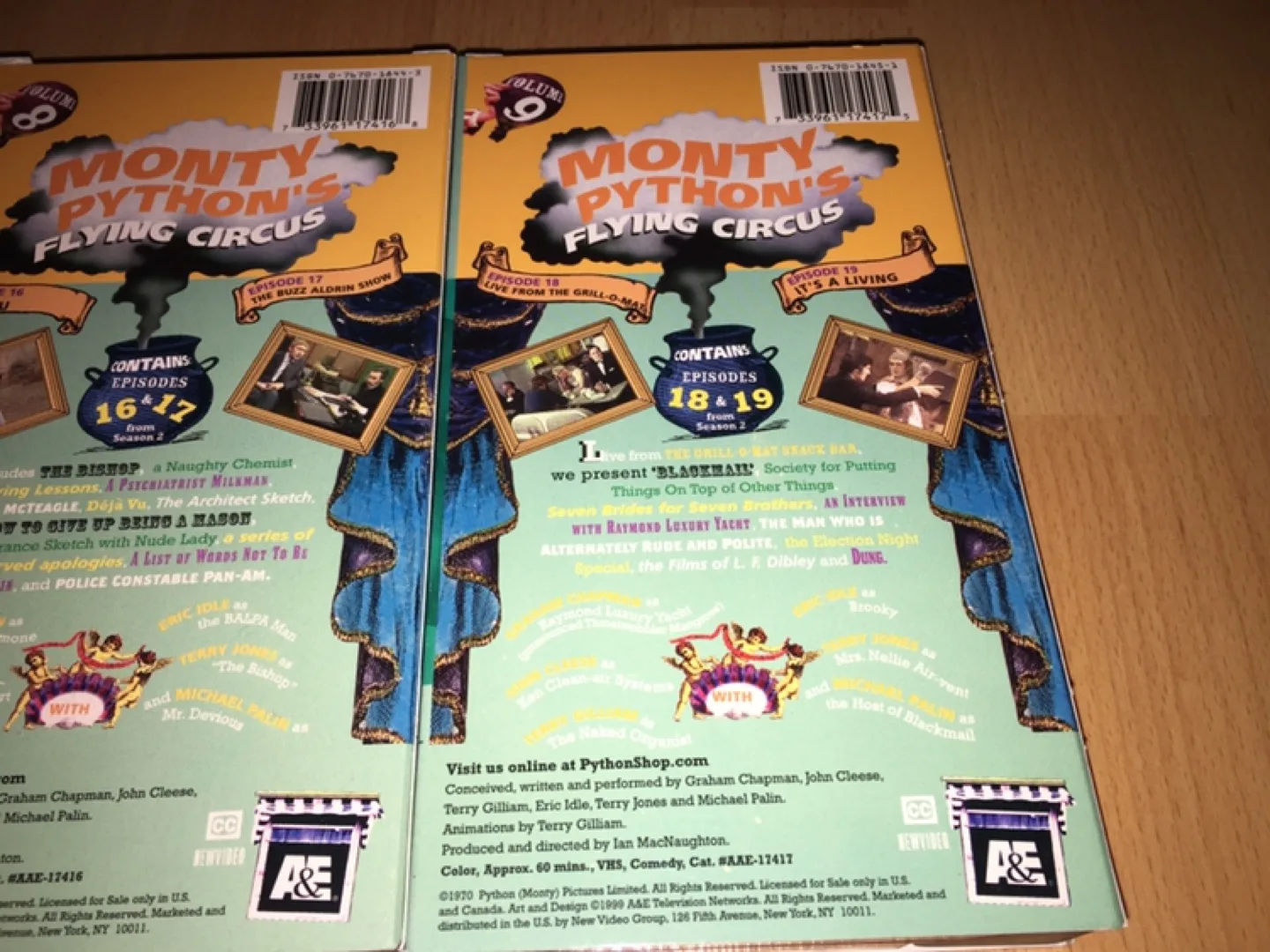 3 Monty Python's Flying Circus VHS Tapes - Volumes 7, 8, 9 image indicator(5)