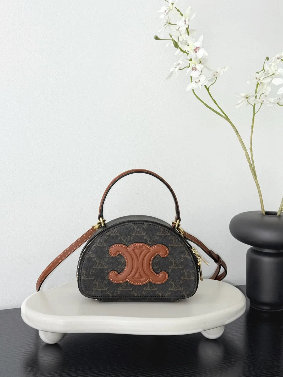 Celin Mini Round Tambour Bag