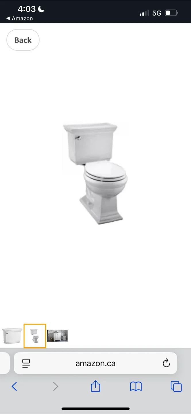 New Kohler Memoirs Stately Toilet Tank - White image indicator(2)