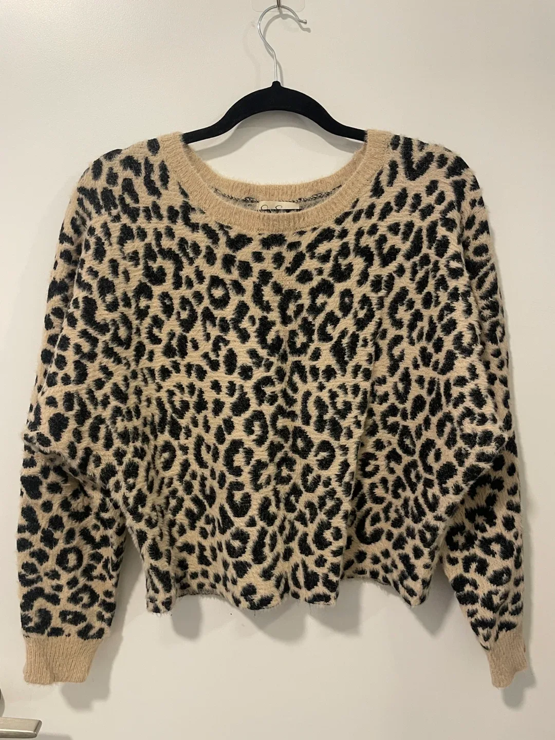 Jessica Simpson Leopard Print Sweater - Size L