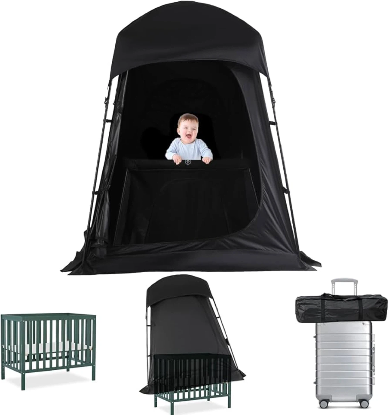Black out sleep pod