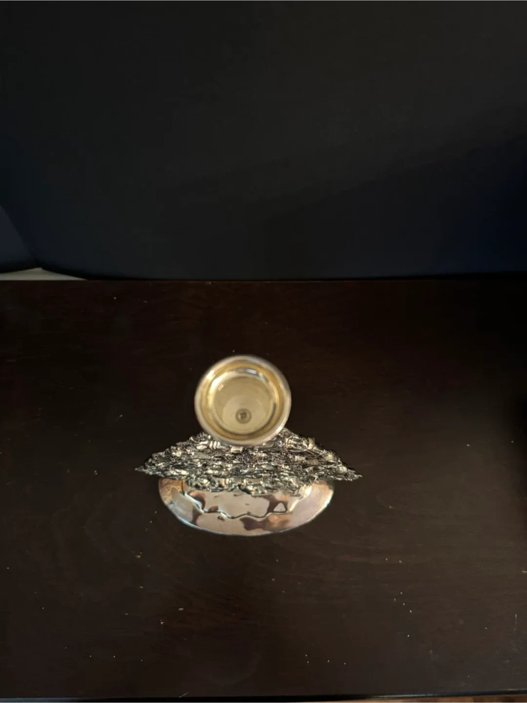 Vintage Silver Plated Christmas Tree Candle Holder image indicator(3)