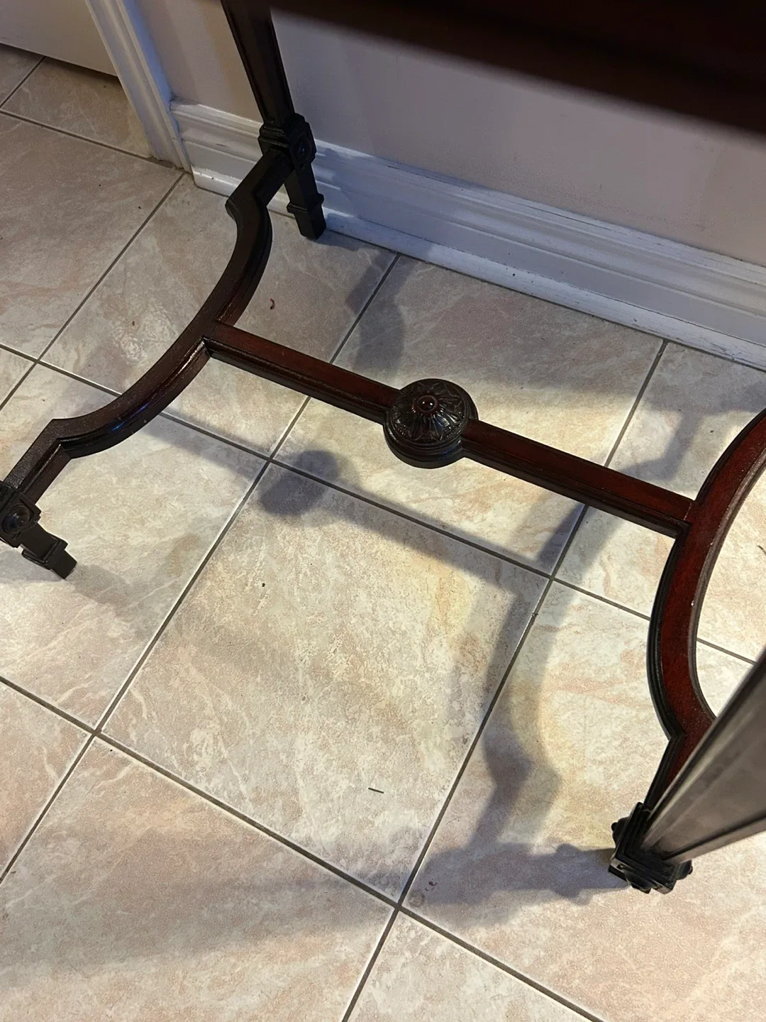 Antique Style Mahogany Side / Consol Table image indicator(3)