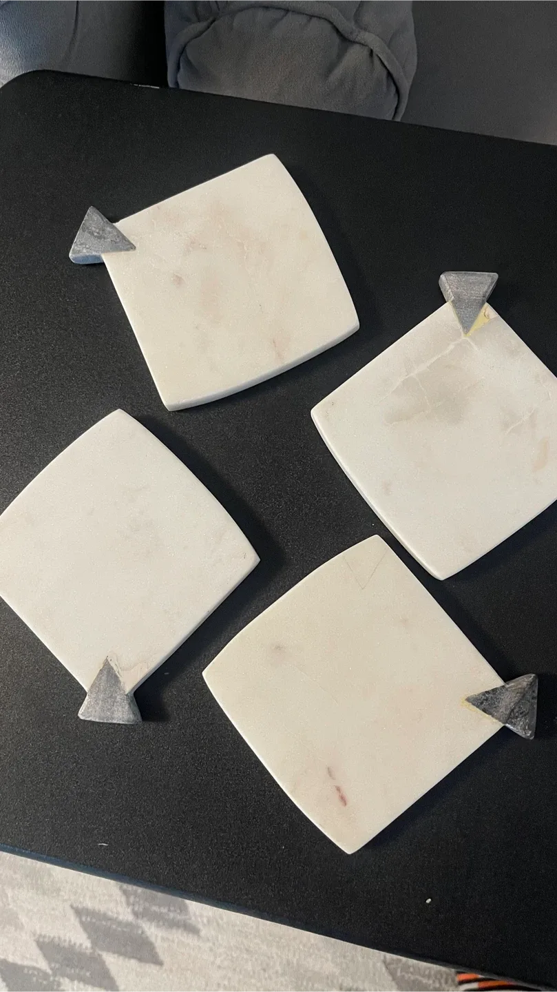 Marble ceramics Coasters - Set of 4  #Cleanout